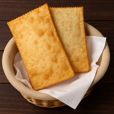 Pastel de vento. Somente a massa frita. 