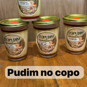 PUDIM NO COPO