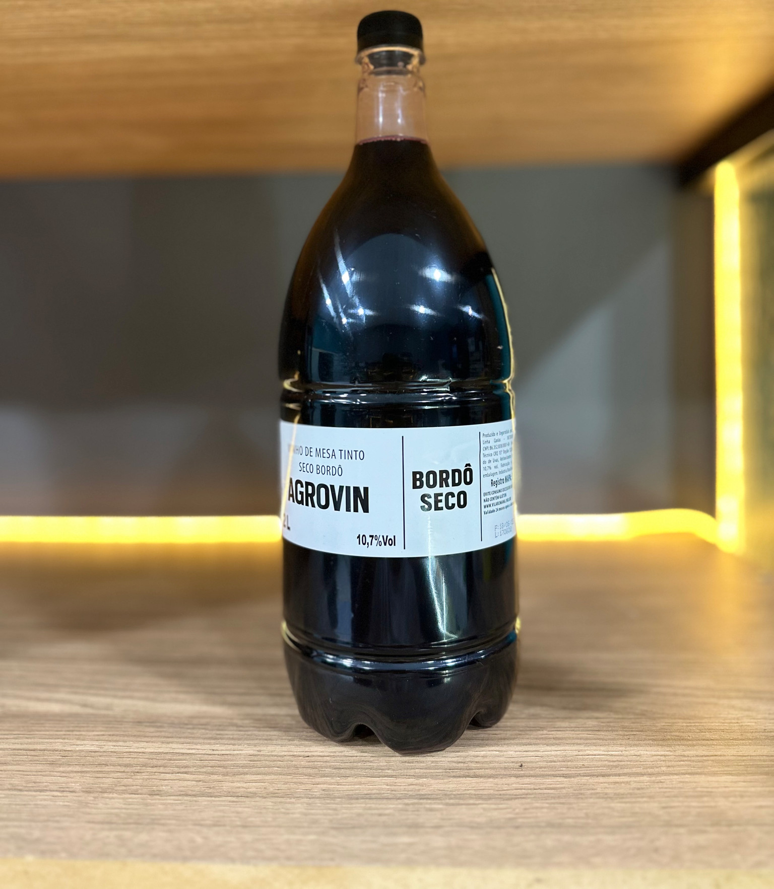 Vinho Colonial Agrovin Bordô Seco 2L
