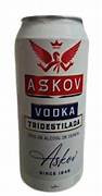 ASKOV VODKA TRIDESTILADA LATA 473ML