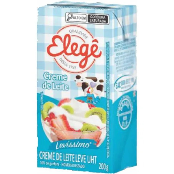 Creme De Leite Elege Tp 200g