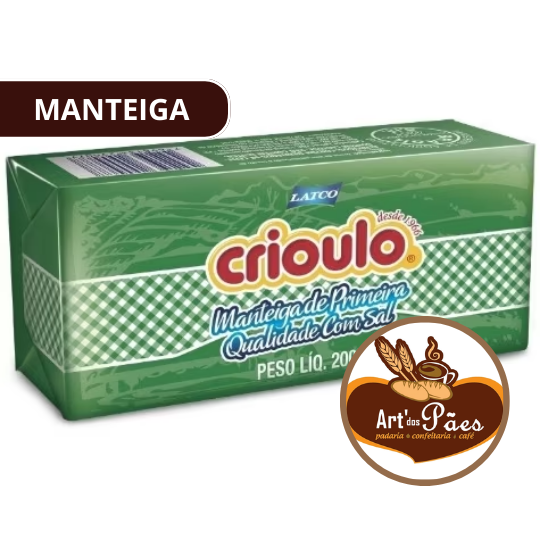 MANTEIGA CRIOULO C/ SAL 200g