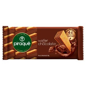 BISCOITO WAFER PIRAQUÊ SABOR CHOCOLATE 100G