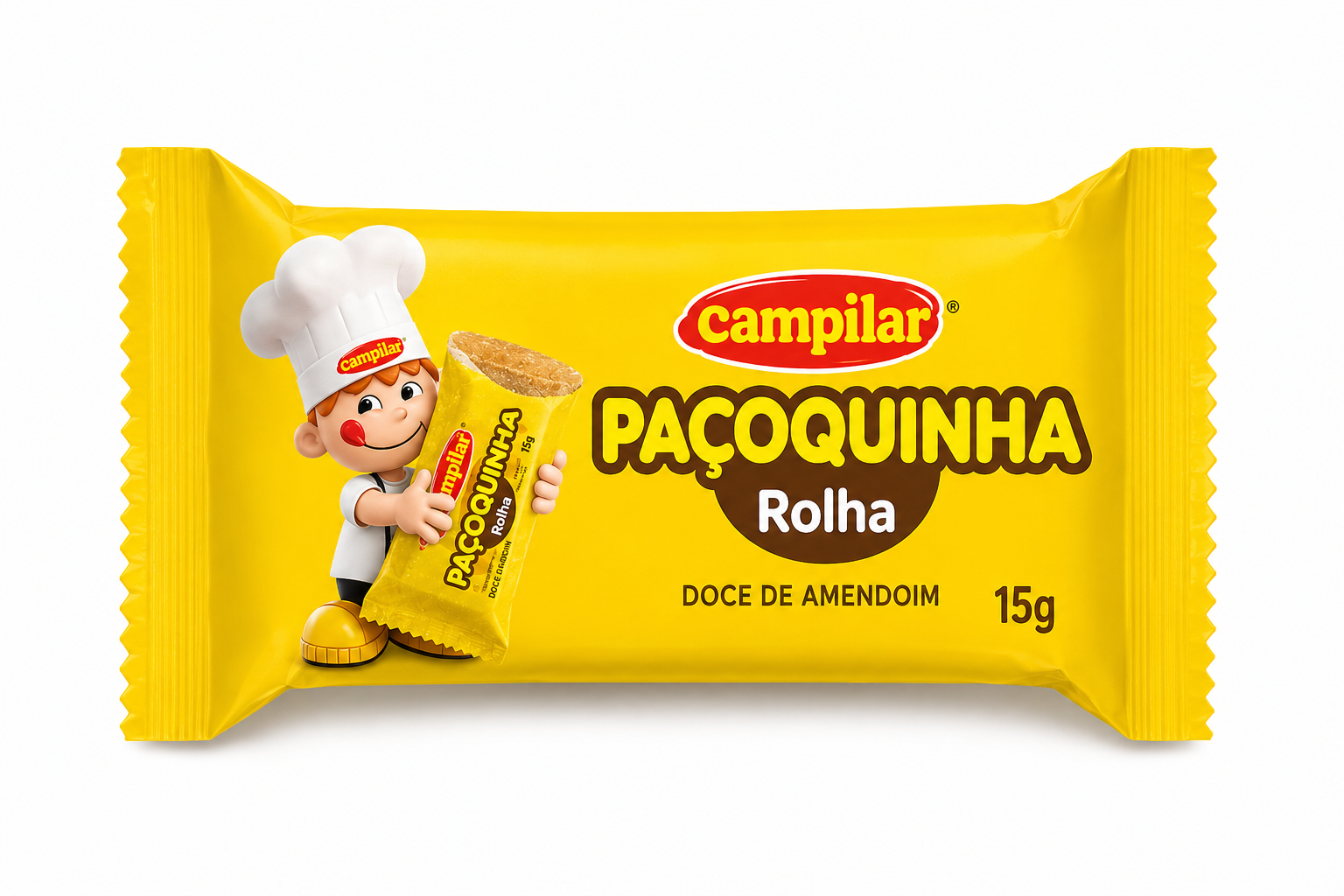 PAÇOQUINHA CAMPILAR ROLHA 15G
