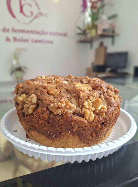 BOLO DE BANANA COM NOZES 500G