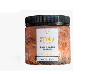 Stonia Gelato Dark Crunch Caramel 500 Ml