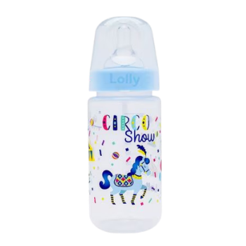 MAMADEIRA LOLLY BIG TIP BICO REDONDO AZUL 300ML