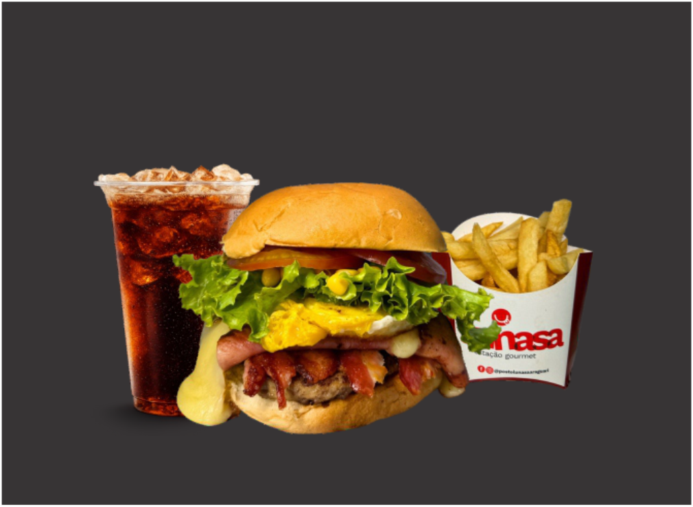 Combo Lunasa 2 + Fritas + Ref.300ml