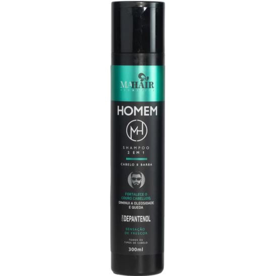 SHAMPOO 2 EM 1 HOMEM 300ML MAHAIR