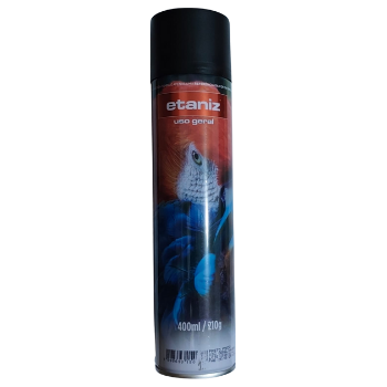 TINTA SPRAY ETANIZ PRETO FOSCO "ALTA TEMPERATURA" 400ML