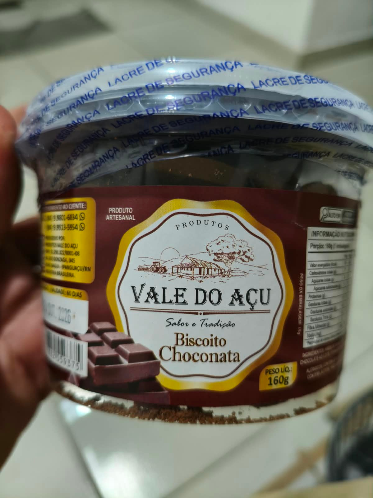 BISCOITO CHOCONATA 200GM VALE DO AÇU