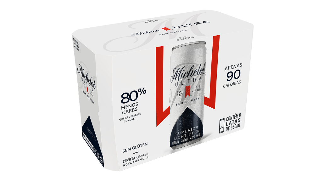 Michelob Ultra 350ml - Fardo de 8 unidades