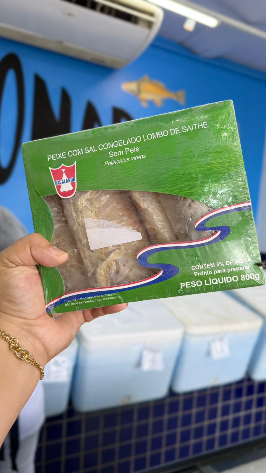 Lombo de Bacalhau saith (800G)