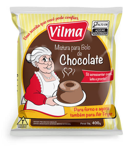 MASSA DE BOLO VILMA CHOCOLATE
