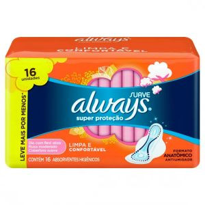 ABSORVENTE ALWAYS C/ABAS SUAVE C/16UN