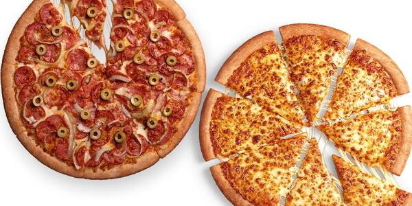 2 Pizzas Médias (8 fatias)
