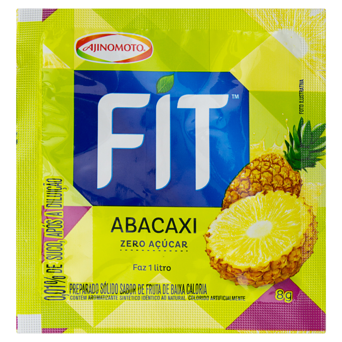 REFRESCO FIT 8G ABACAXI ZERO AÇUCAR