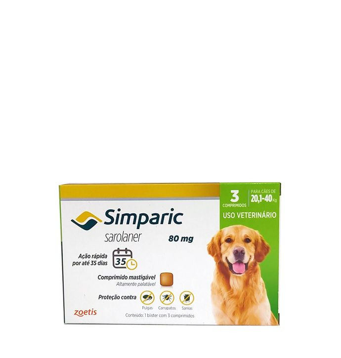Simparic 20.1 a 40 kg - 3 Tabletes