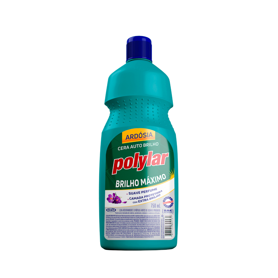 CERA AUTO BRILHO POLYLAR 750ML ARDOSIA