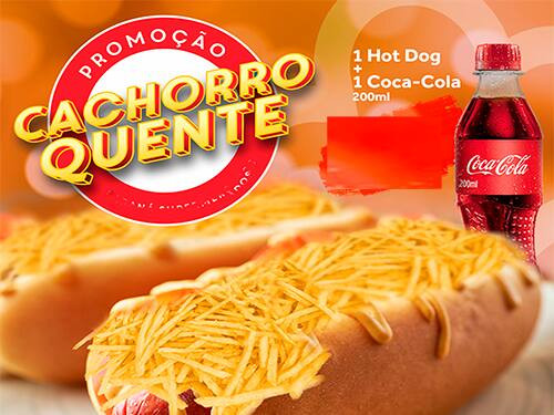 Combo Almoço dog mais refrigerante 200 ml