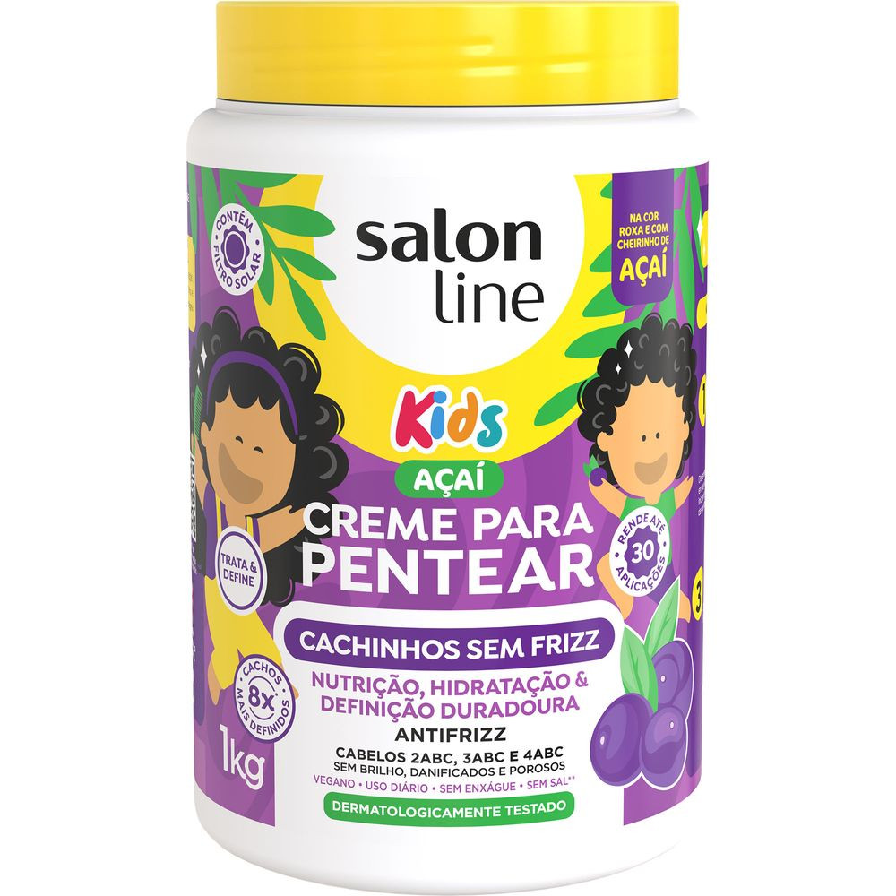 Creme Para Pentear Salon Line - Açaí 1 Kg