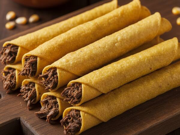 8 Taquitos + Molho - Sabores variados