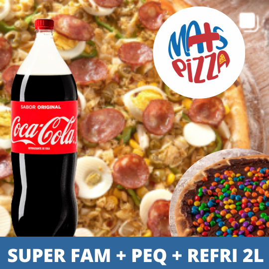 COMBO IV - SUPER FAM + PEQUENA + REFRI 2L