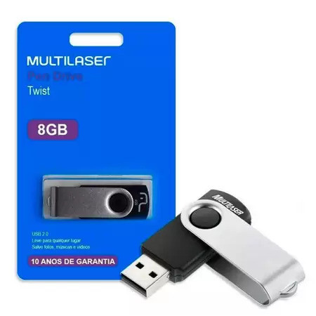 Pendrive Multilaser 8gb 