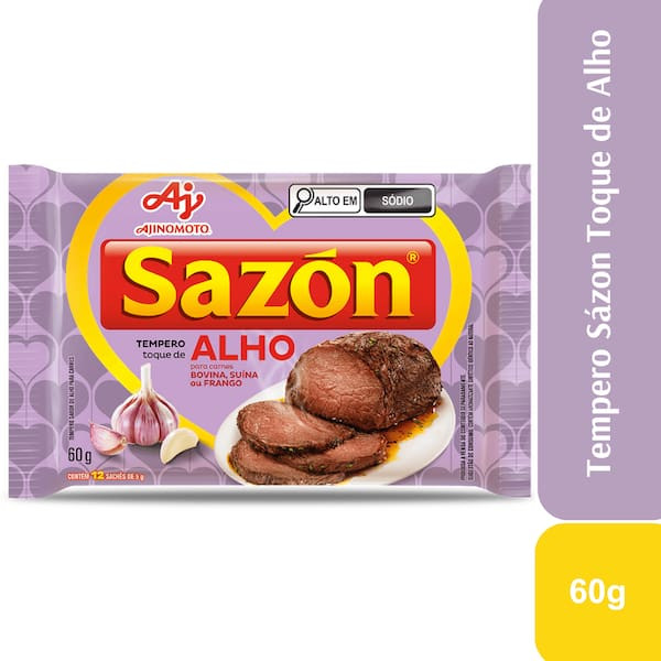 Tempero em Pó Toque de Alho Sazón 60g