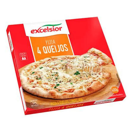 Pizza excelsior 400g 4 queijos 
