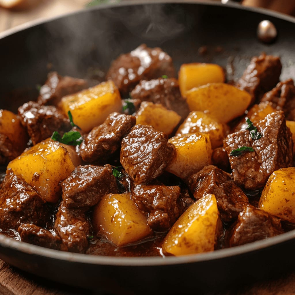 PICADINHO DE CARNE COM BATATA (P)
