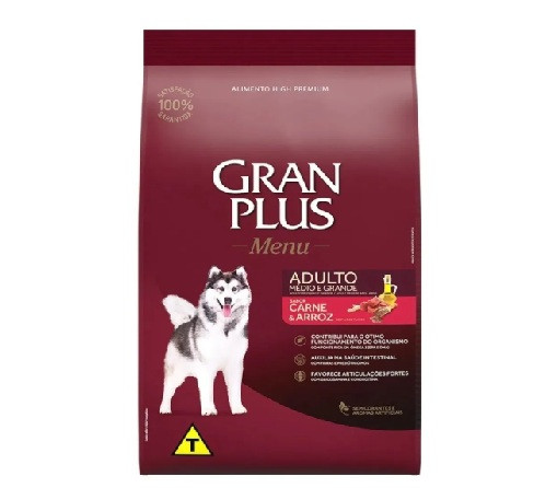 Gran Plus MENU carne e arroz 15Kg