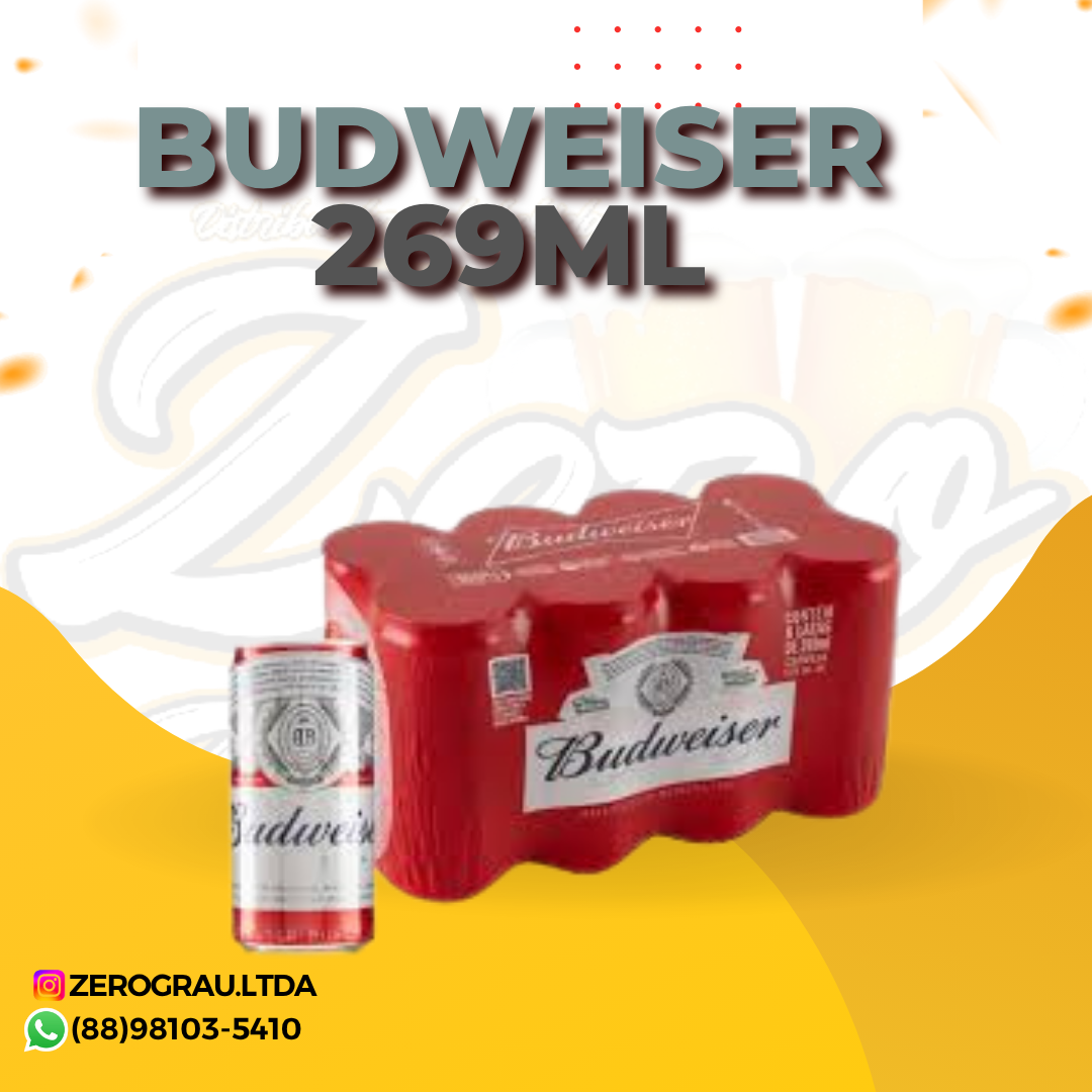 CERVEJA BUDWEISER LATA 269ML