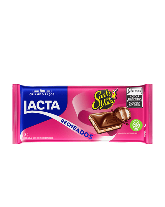 Barra de Chocolate Lacta 80g - Sonho de Valsa