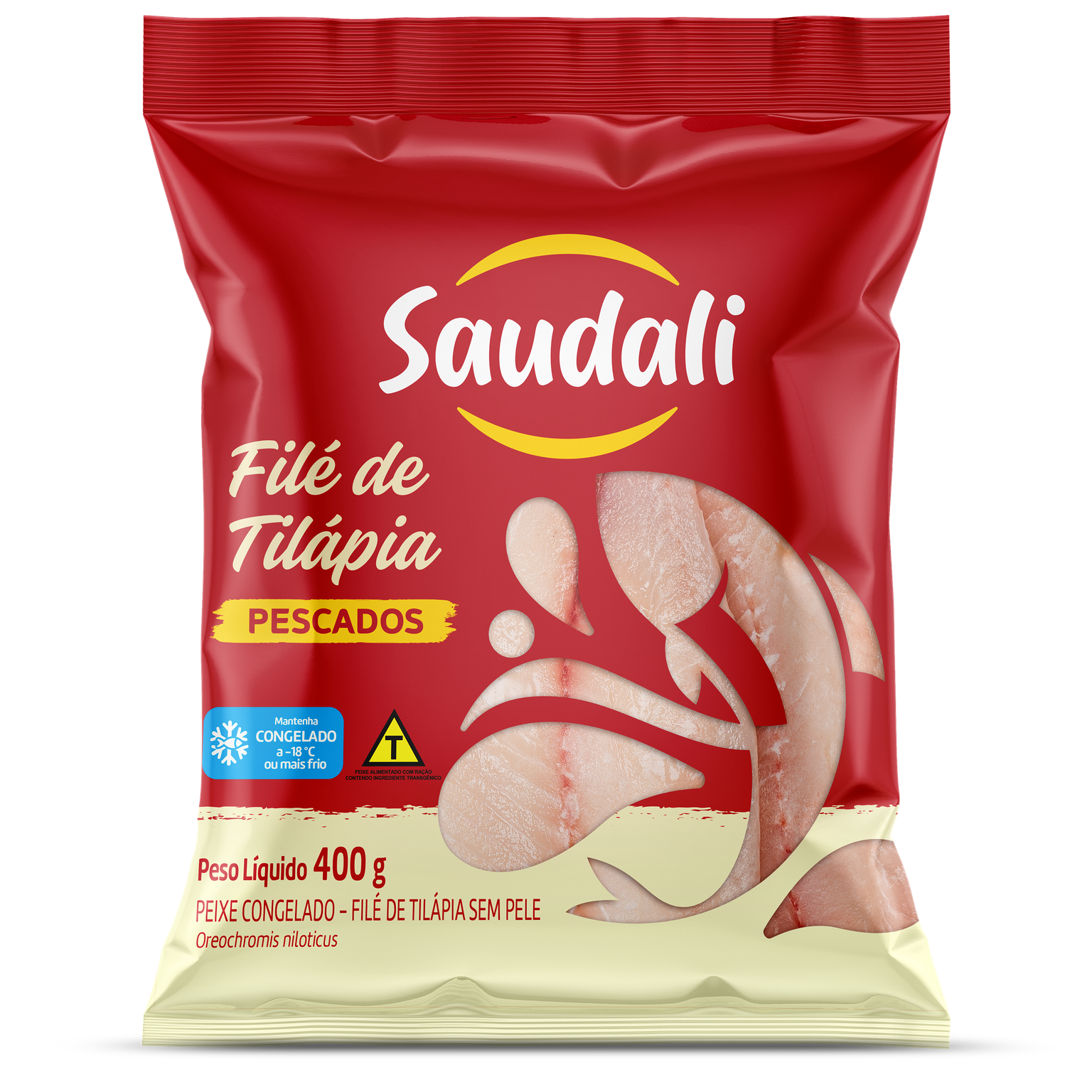 FILÉ DE TIPÁPIA CONGELADO SAUDALI 400G