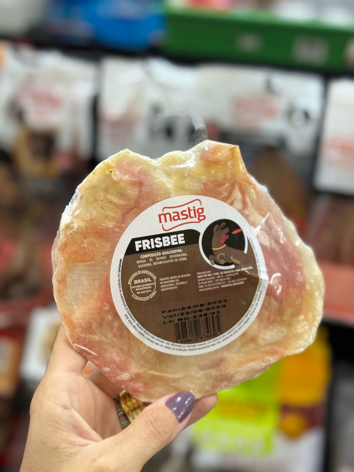 Frisbee bexiga bovina Mastig