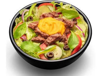 Salada Steak Cheddar Cremoso