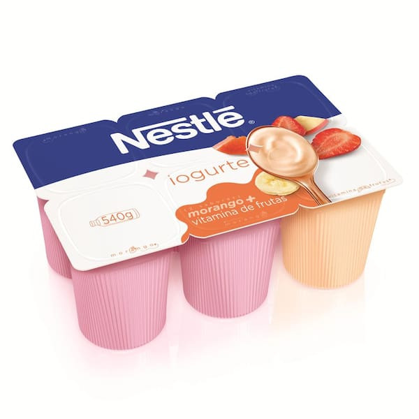Iogurte Morango e Vitamina de Frutas Nestlé 540g