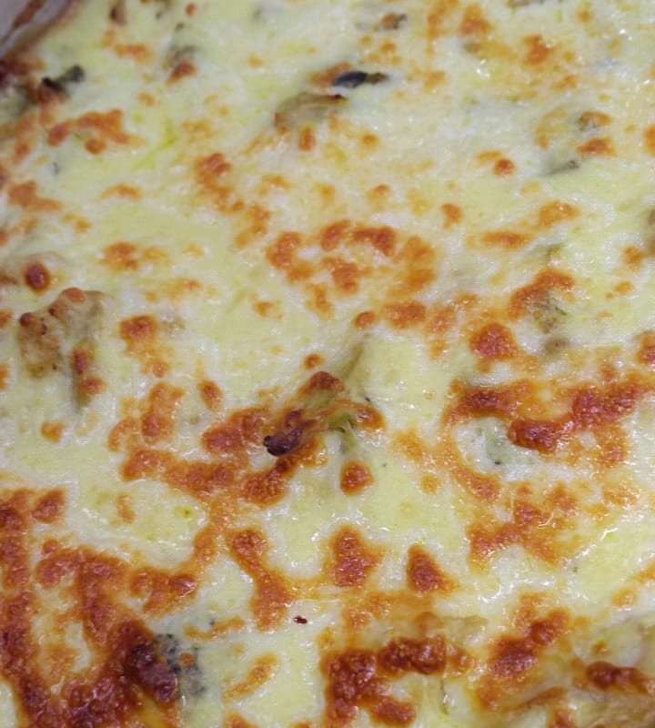 Gratinado de Brócolis e Couve Flor