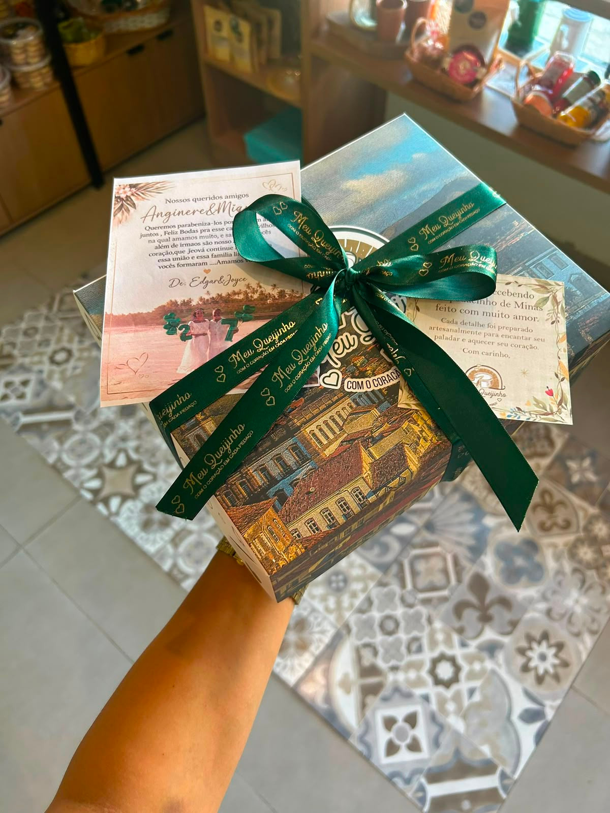 Caixa Presente Personalizada  Meu Queijinho