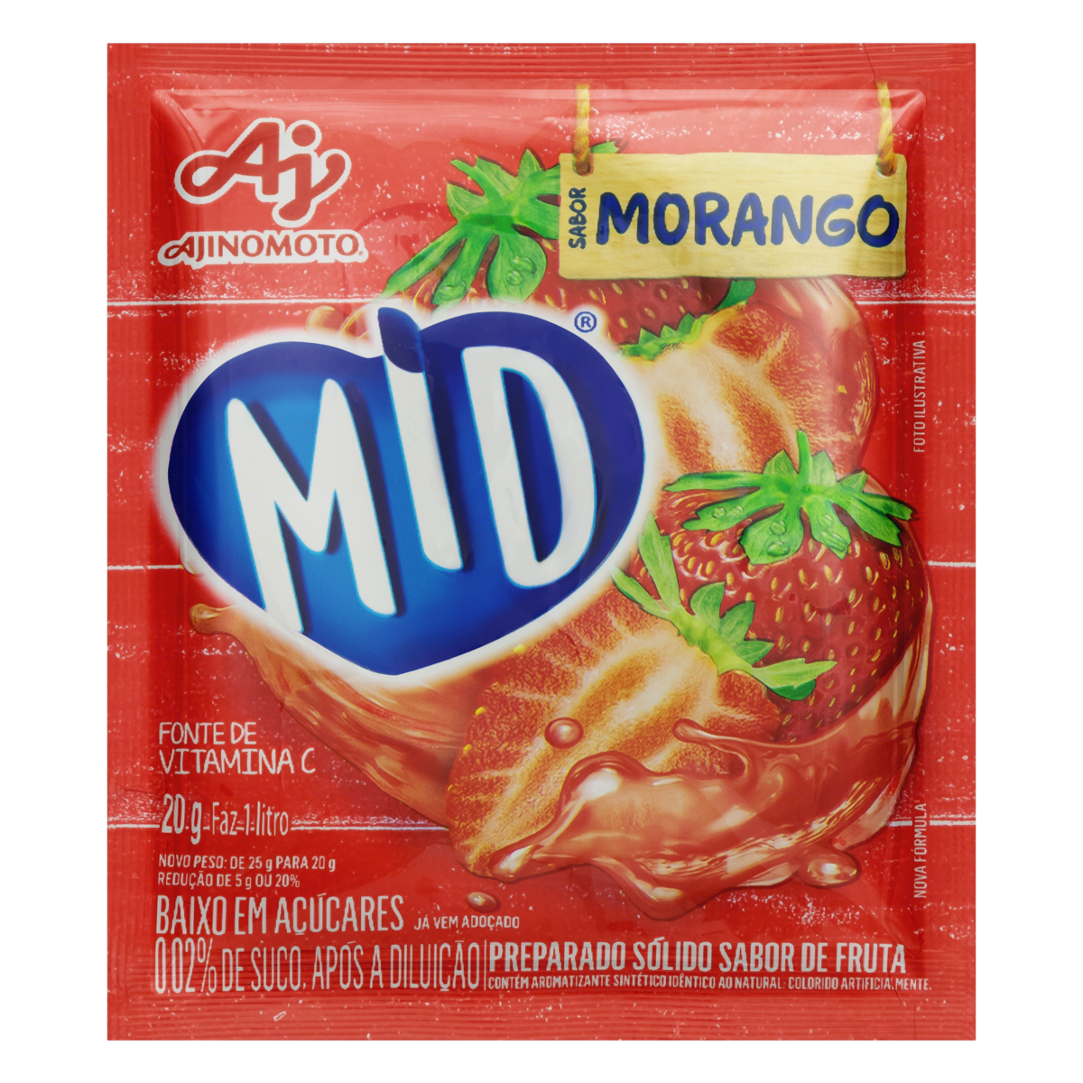 SUCO MID MORANGO 20G