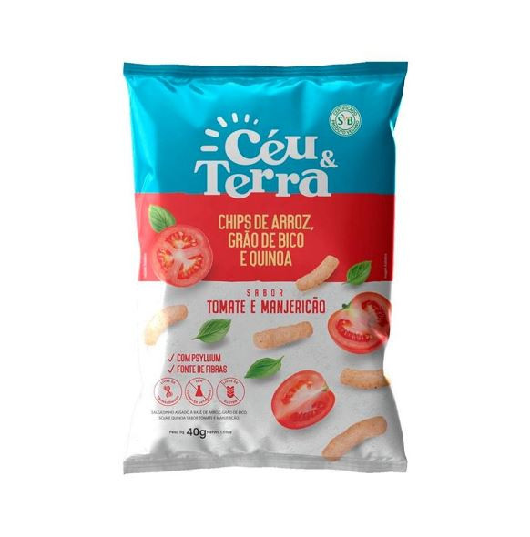 CHIPS DE ARROZ, GRAO DE BICO, QUINOA TOMATE MA 40G