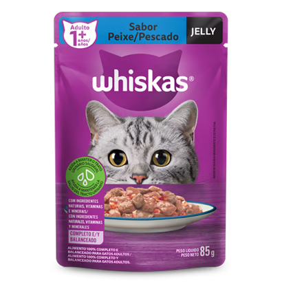 Sache Whiskas Adulto Peixe Jelly 85g