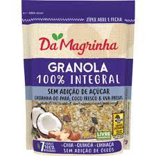 Granola Da Magrinha 100% Integral castanha do pará, coco fresco e uva passa 250g