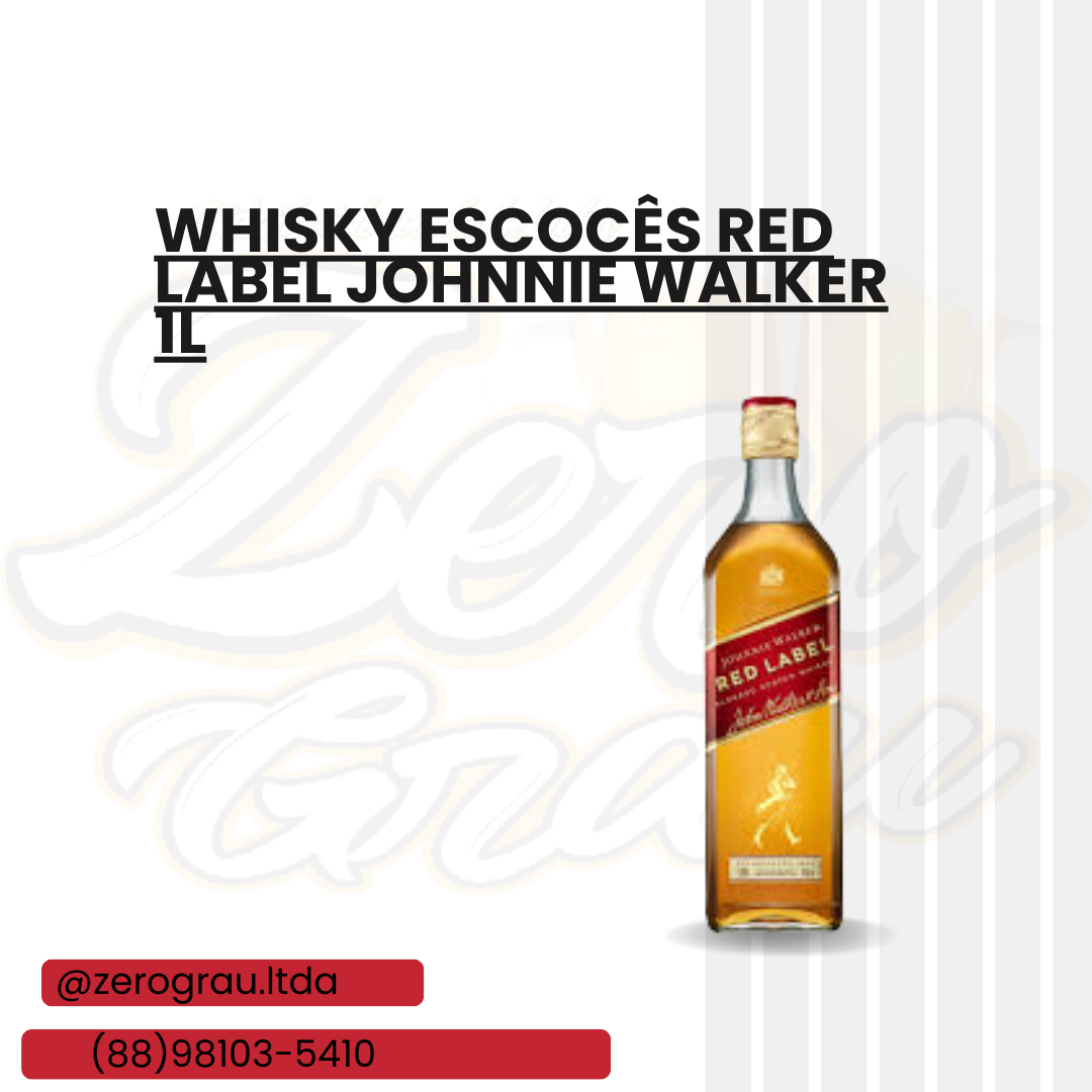 WHISKY RED LABEL JOHNNIE WALKER 1LT 8-A