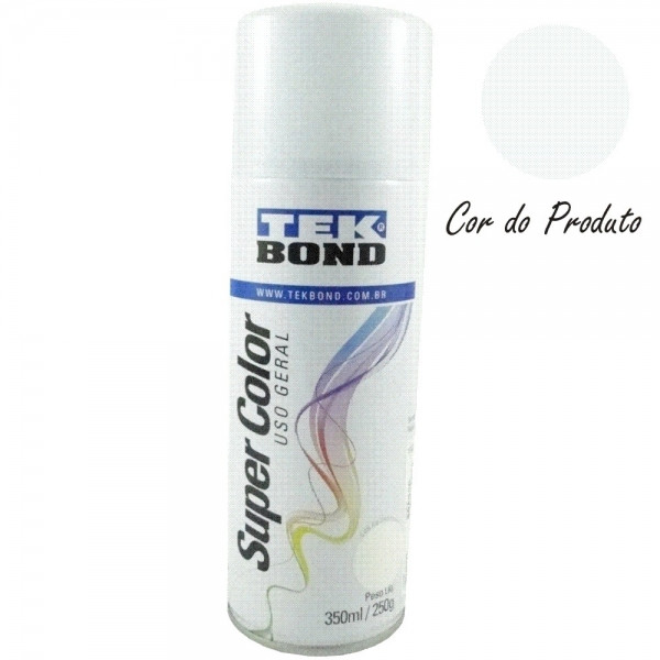 TINTA SPRAY BRANCO BRILHANTE 350 ML TEKBON
