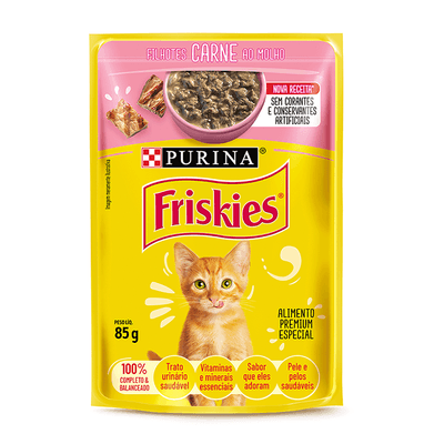 Sache Friskies Filhote Carne 85g 