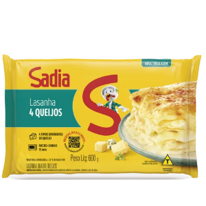 LASANHA 4 QUEIJOS SADIA 600G