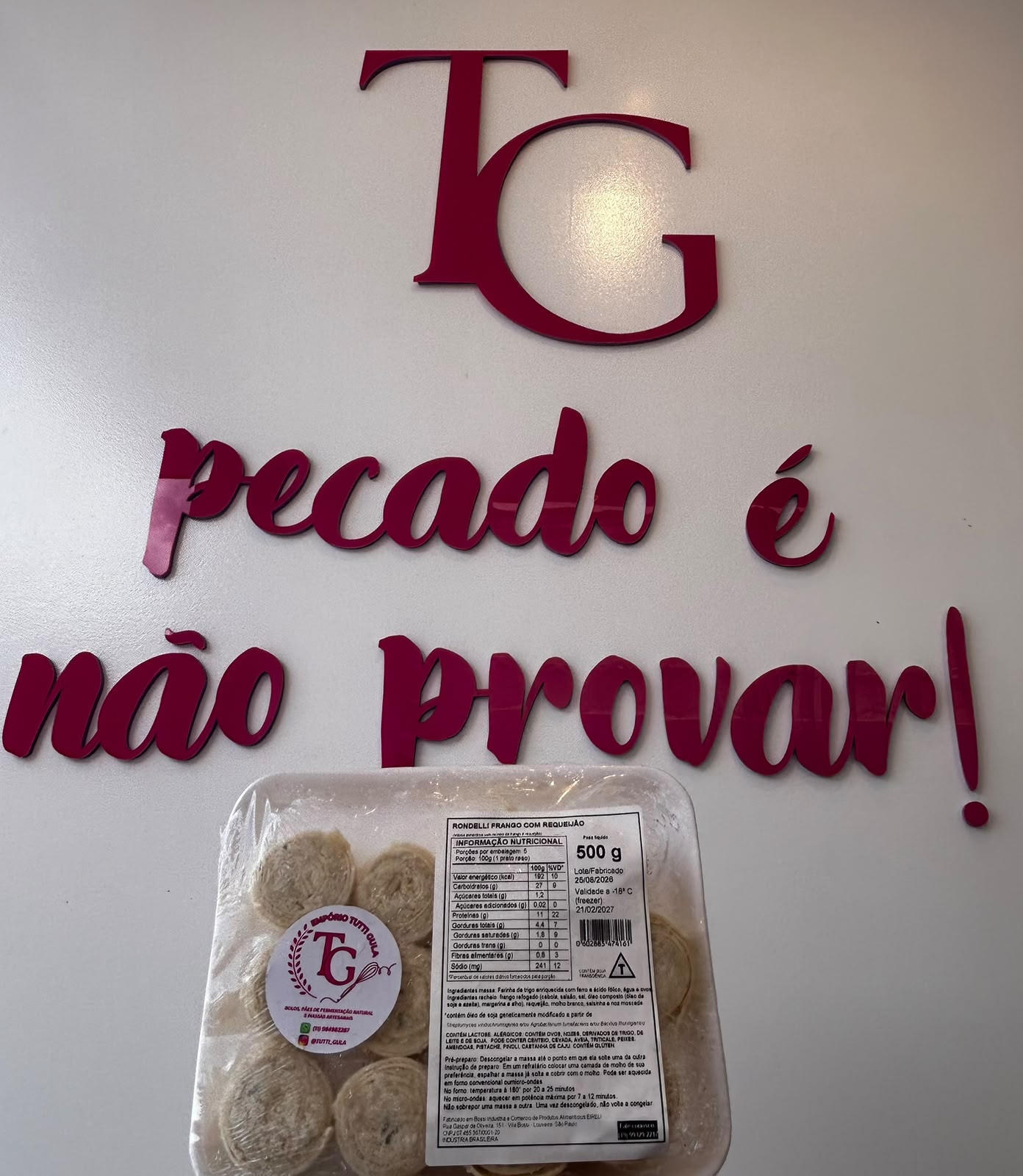 RONDELLI DE FRANGO 500G