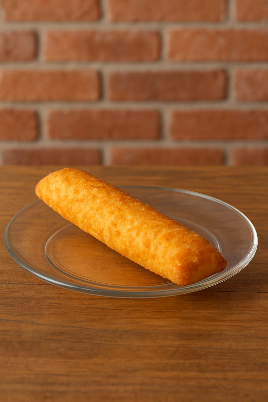 Enroladinho frito na massa do pastel so mussarela